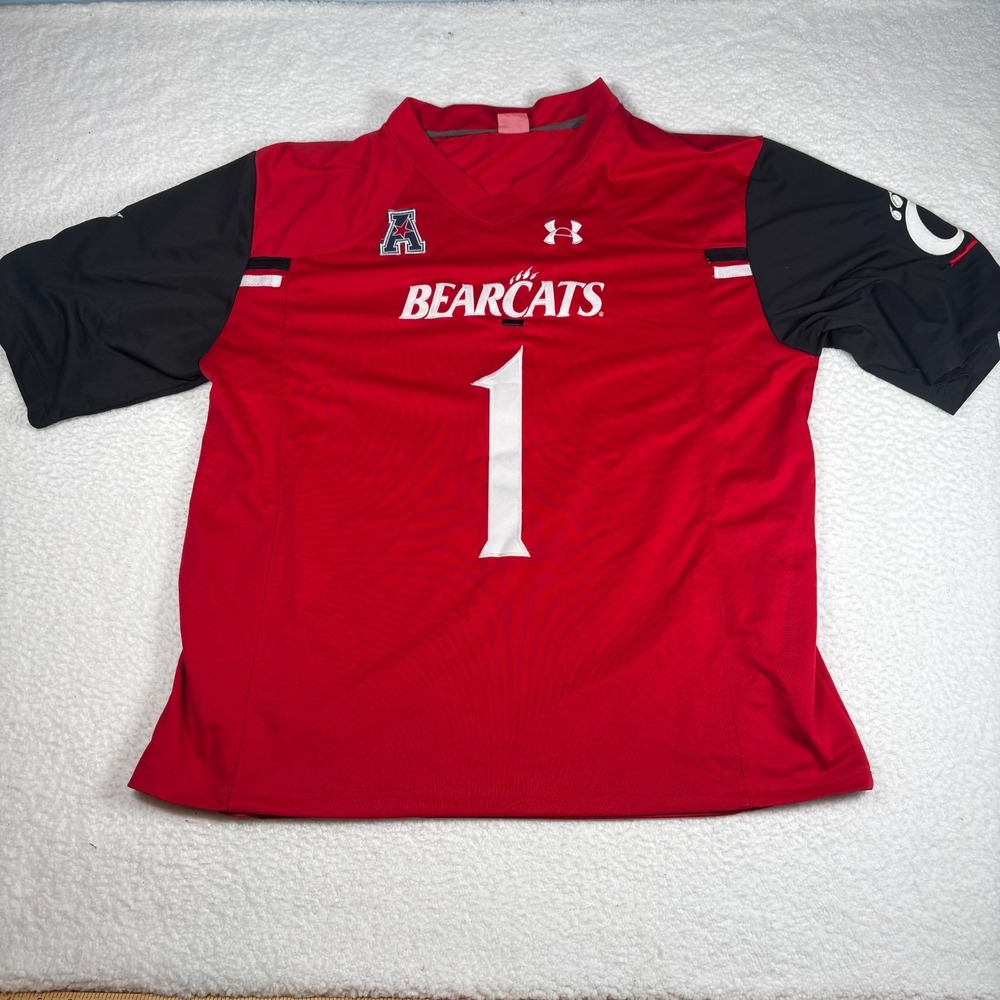 Under Armour Men's Cincinnati Bearcat Sauce Garnder XXL Red Jersey